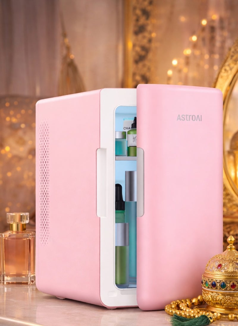 AstroAI 6L Auto Mini Fridge 2.0 Gen | Portable Thermoelectric Cooler & Warmer for Car and Home (Pink) - Image 1